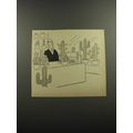 1952 Cartoon by O. Soglow - Cactus Salesman