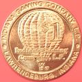 Indian Gaming Co. $1 Casino Token. Lawrenceburg...