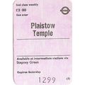 London Transport Railways Weekly Ticket - Plais...