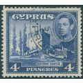 Cyprus 1951 4pi. ultramarine SG156b used