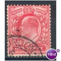 GB stamps 1902-10 KEV11 - 1d SG219 London 67