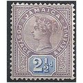 Jamaica 1891 SG29 2 1/2d Dull Purple & Blue Mou...