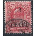 1902 O21 1d Scarlet Inland Revenue Fine Used...