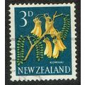 New Zealand 1960 Definitive Issue 3d Yellow Gre...