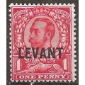 British Levant 1911 L15 1d Bright Scarlet Mount...