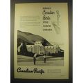 1949 Canadian Pacific Railroad Ad - Service
