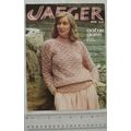 1978 Jaeger 4678 sweater in lace stitch, Naturgarn