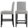 Set of 2 Modern Kitchen Dining Barstools w/ Bla...