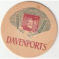 BEER MAT - DAVENPORTS BREWERY - MALT AND HOPS -...