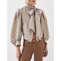 KAREN MILLEN The Founder Champagne Organdie Bow...