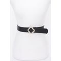 New Faux Leather Metal Buckle Belt