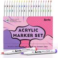 Arrtx Acrylic Paint Markers 60B,Brush Tip Acryl...