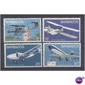 Aviation set of 4.Mounted Mint.stmpx11