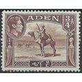 Aden 1939 SG17 3/4a Red-Brown Mounted Mint.. .
