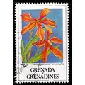 Grenada Grenadines 1991 Flower 75c Used Stamp