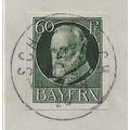 GER (BAVARIA) 1914 60pf KING LUDWIG III' (IMPER...
