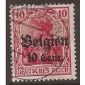 1916 Germany ,Belgium Occupation, Used Stamp, S...