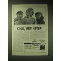 1989 Damart Thermolactyl Underwear Ad - Cold, me? Never!