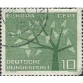GERMANY, Europa, CEPT, Leaves, green 1962, 10pf...