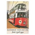 BLOOMSBURY POSTCARD FAIR, 1991 unused postcard ...