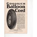 Goodrich Tires vintage Print Ad April 1924