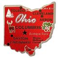 Ohio The Buckeye State Foil Fridge Magnet