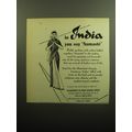 1958 Government of India Tourist Office Ad - In India you say Namaste