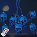 Halloween Skull Lights w/ Remote-Indoor/Outdoor...