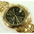 Working Oskar Emil Caesium Quartz 23ct GP Chron...