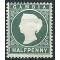 Gambia 1887 SG21 1/2d Myrtle-Green Mounted Mint...