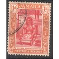 Jamaica 1920 - SG79 - 1d red/orange - Arawak Wo...