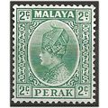 Perak 1936 SG89 2c Green Mounted Mint . ..