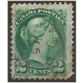 Canada 1873 SG94 2c Deep Green Fine Used . .. .