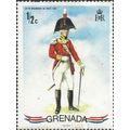 GRENADA, 45th Foot Regiment, blue 1971, ½c