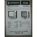 Service manual Supplement Hitachi CPT1644 CPT1646