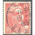 France Stamps 1947 - 15f red "Marianne" - used 4