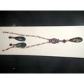 Fabulous vintage bronze abalone paua shell moun...