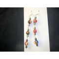 Extraordinary long Hematite & large millefiori ...