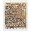 BSAC 1898 SOUTH AFRICA COMPANY ARMS 2d BROWN SG...