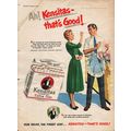 1955 KENSITAS CIGARETTES Authentic Full Page VI...