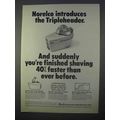 1966 Norelco Tripleheader Shaver Ad!