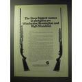 1971 High Standard Shotgun Ad - Three Biggest Names
