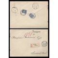Russia Postal Cover uprated REGISTERED 1915 Sta...