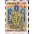 SPAIN, Navidad 93, holy family, orange 1993, 28...