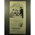 1950 Hoffman Club Soda and Ginger Ale Ad - H is for Hampshire House and Hoffman