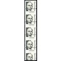 1862, Mint NH 20¢ Misperfed Strip of Five * Stu...