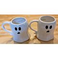 Halloween Ceramic "BOO" Ghost Figural Mug Spook...