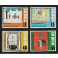 Samoa Christmas Children's Pictures 4v 1982 MNH...