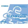 YAMAHA YFM400FAT KODIAK OWNERS MANUAL ALL TERRA...