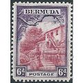 Bermuda 1936 SG104 6d Carmine-Lake & Violet Mou...